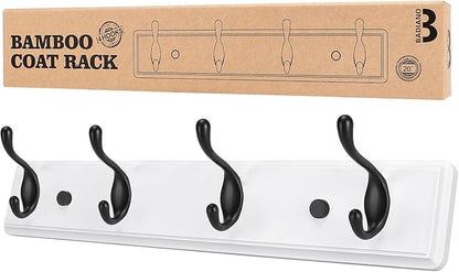 Wooden Coat Rack, Wall-Mounted Organizer by BADIANO