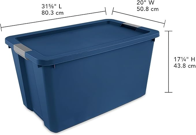 34 Gallon Heavy-Duty Wheeled Storage Bin - Image 2