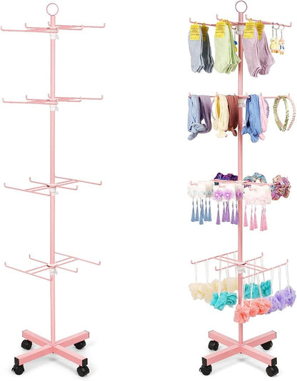Retail Display Stand Rotating Display Stand 4 Tier Spinning Display Stand by Flenpptly