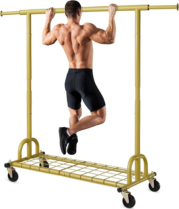 HOKEEPER Clothing Rack Gold Clothes Rack Heavy Duty Garment Rack by HOKEEPER