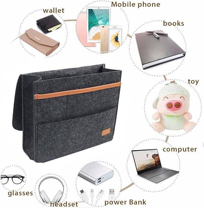 Bedside Caddy for Dorm and Bed Storage - Image 2
