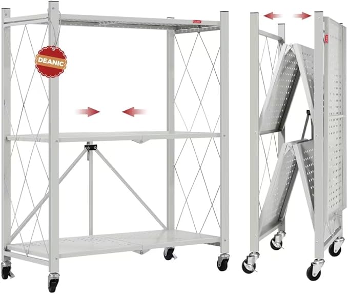 DEANIC 3 Tier Foldable Storage Shelves by ShowNow