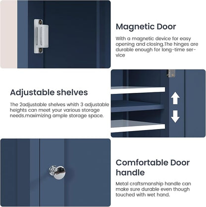 Iwell 67" Tall Bathroom Cabinet, Storage Cabinet - Image 8
