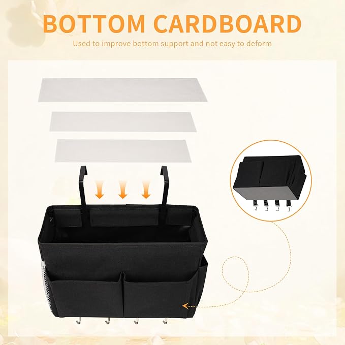 Bedside Storage Organizer 5 Pockets - Image 6