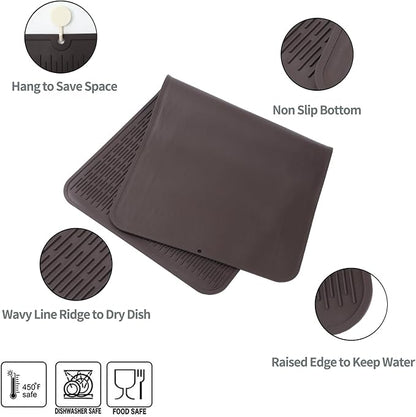 Silicone Dish Drying Mat for Multiple Usage, Easy clean, Eco-friendly, - Image 3