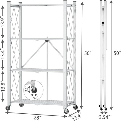 4 Tier Foldable Storage Shelf - Image 4