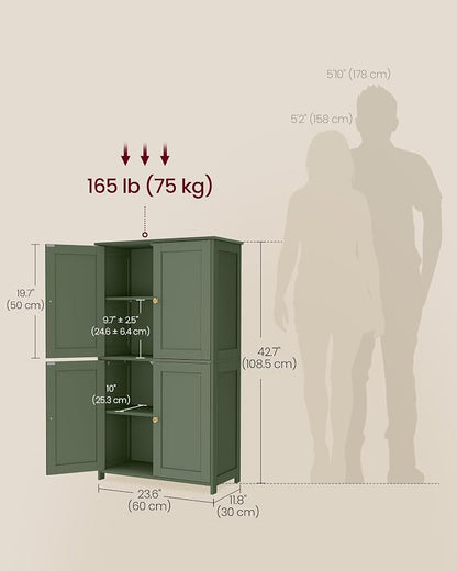 VASAGLE Floor Storage Cabinet, Shaker Cabinet - Image 5