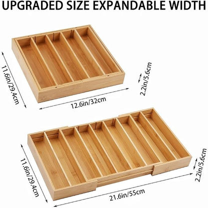 K Cup Holder Bamboo Coffee Pod Holder Drawer Organizer, Expandable K Cup Pod - Image 3