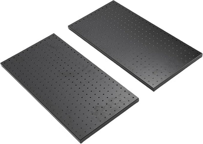 Fafeicy 2Pcs Black Pegboard Metal Wall Panel 24x12 Inches Heavy Duty Organizer - Image 7