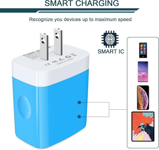USB Wall Charger, Charging Block, Samsung Galaxy, Kindle Fire, Headphones - Image 3