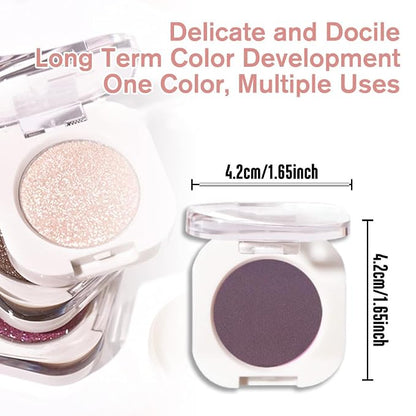 Eggplant Purple Single Matte Eyeshadow Makeup, Neutral Powde Eye Shadow - Image 5