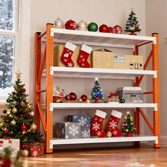 79" H Garage Shelving, 3500LBS Heavy Duty Storage Rack, 4 Tiers Metal Storage - Image 3