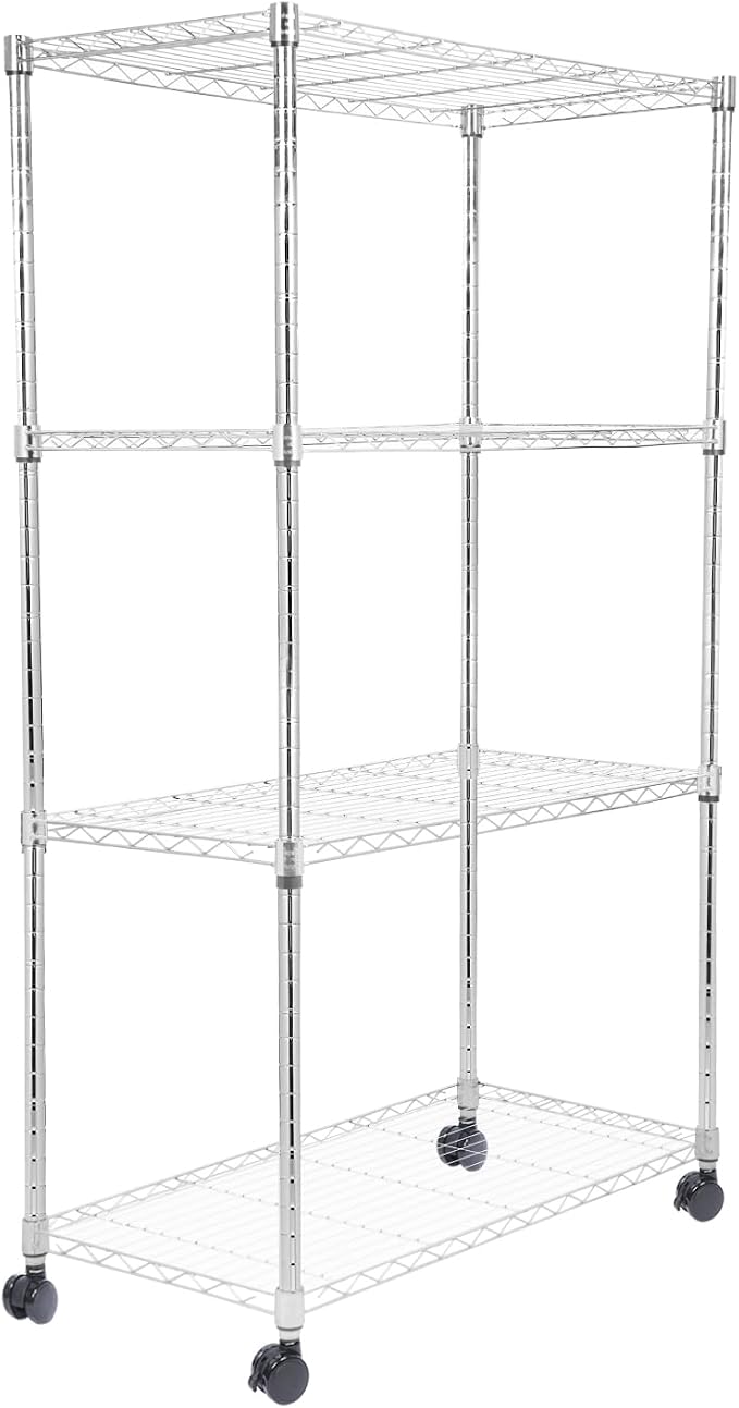Whitmor 4 Tier Storage Shelves, Heavy Duty by Whitmor