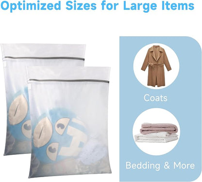 GOGOODA 2 Pack Extra Large Mesh Laundry Bags 24 x 31 in Fine Mesh Wash Bags | - Image 2