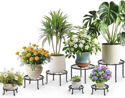 7-Pack Heavy-Duty Metal Plant Stands, Anti-Rust by Unknown
