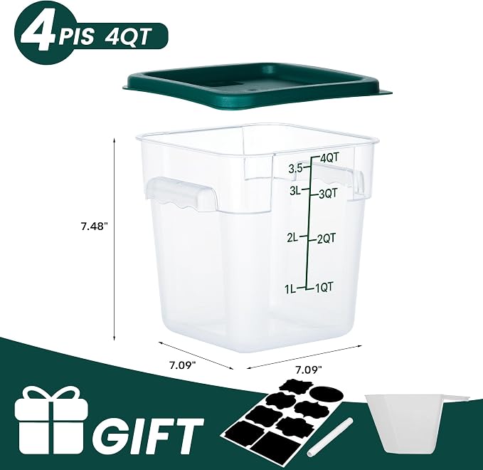 4 Pack Food Storage Containers - Image 2