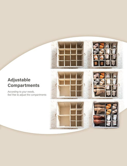 StorageWorks Shoe Organizer for Closet, Fits up to 24 Pairs, Shoe Cubby Storage - Image 4
