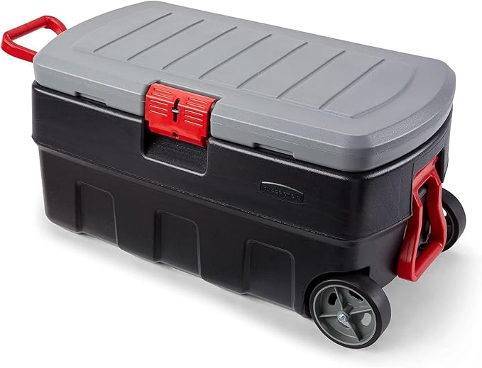 Rubbermaid ActionPacker 35 Gallon, Made in USA, Lockable Plastic Storage Bin by Rubbermaid