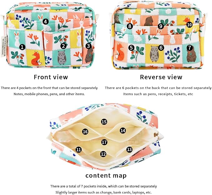 E-WEICHEN Multiple Pockets Portfolio Organizer - Image 4