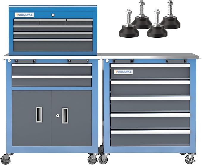 LARBANKE 5-Drawer&8-Drawer Tool Chest combination, by LARBANKE