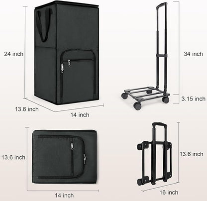 Bukere Extra Large Rolling Laundry Basket - Image 8