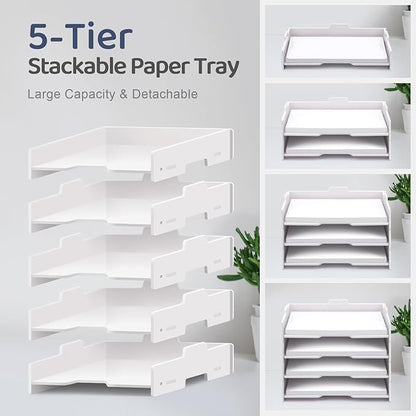 SONGWAY 5-Tier Stackable Paper Tray - Image 2