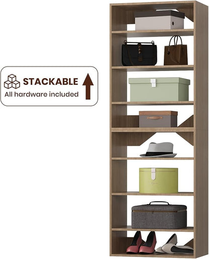 ROOMTEC 19.5" Shelf Short Tower Closet Unit, Modular Closet System - Image 7