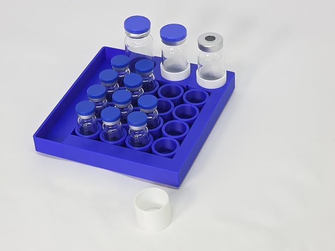 Vial Holder for Refrigerator Use | Home Vial Organizer Tray for Peptide– - Image 5