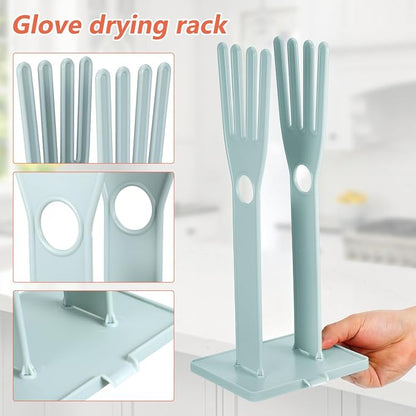 Hemobllo 2-Pack Kitchen Glove Drying Rack 13.38X5.90X4.72In Detachable - Image 5