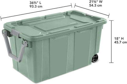 Extra Large Storage Bin, 40 Gallon Wheeled Plastic Storage Container - Image 4