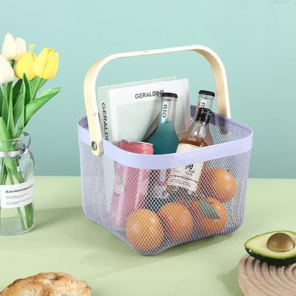 AJIODA Metal Mesh Wire Basket, Large Steel Basket - Image 7