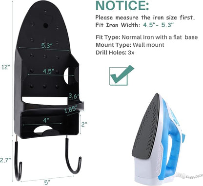 Ironing Board Hanger Wall Mount, Iron Hanger - Image 2