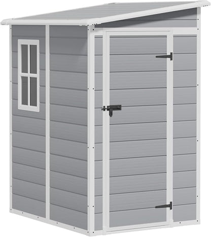 Greesum 5x4FT Plastic Outdoor Storage Shed, Resin Shed by BuynowfromGreesum