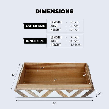 Handicrafts Home White Decorative Storage Box - Image 5