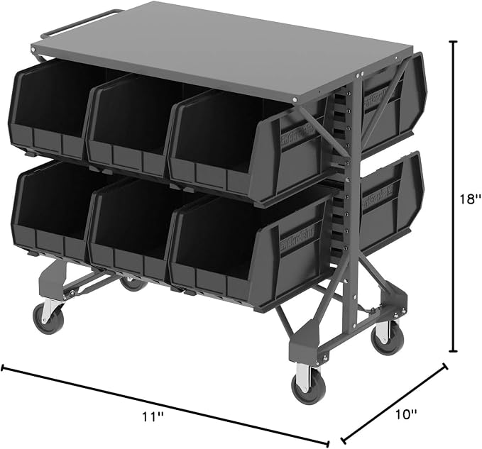 Akro-Mils 30260 AkroBins Plastic Storage Bins, Space-Saving Stackable Bins - Image 11