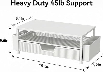 ECOLOVI Desk Organizer and Accessories, 2-Tier Computer Monitor Stand Rise - Image 2