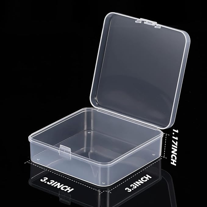 Jetec 6 Pieces Mini Plastic Clear Beads Storage Containers Box - Image 2