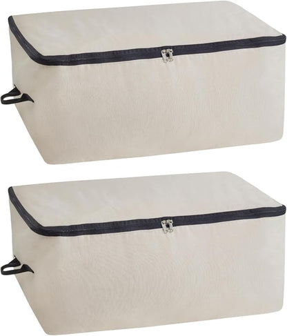 Canvas Storage Bags for Comforters and Blankets by OrganicCottonMart