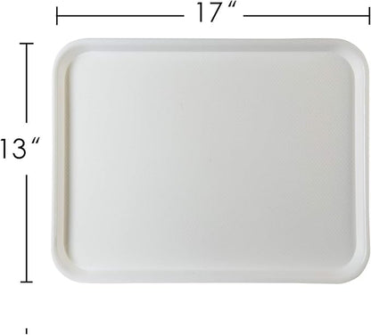 Eslite Rectangular Plastic Serving Trays, Fast Food Serving Cafeteria Trays - Image 4
