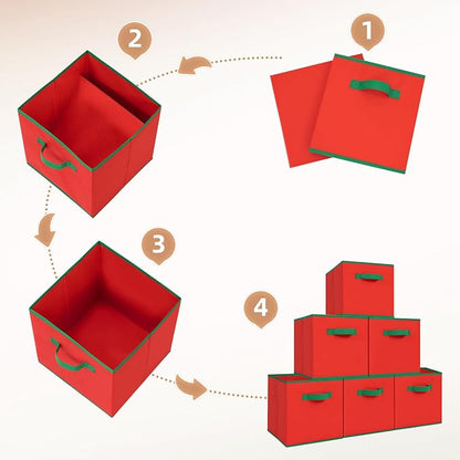 STORAGE MANIAC Storage Cubes, 11 Inch Durable 6 Pack Storage Shelf Basket - Image 6