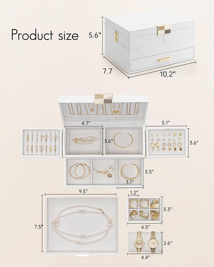 Vlando 3 Layer Jewelry Box - Image 5