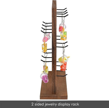 Ikee Design 5 Tiers Free Assemble Wooden Jewelry Display Rack - Image 4