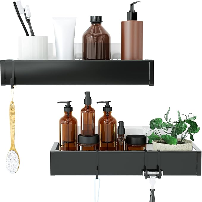 Shower Caddy, Adhesive Shower Organizer by Roseyat