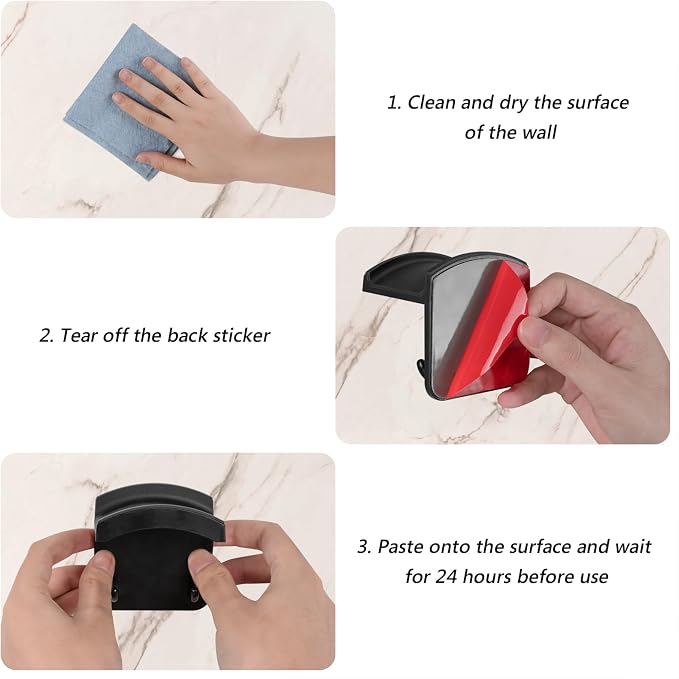 GEEKRIA Gaming Headphone Hook Holder, Wall Mount Headset Stand, Compatible - Image 3