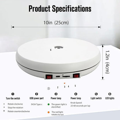 JAYEGT Motorized Rotating Display Stand - Image 4