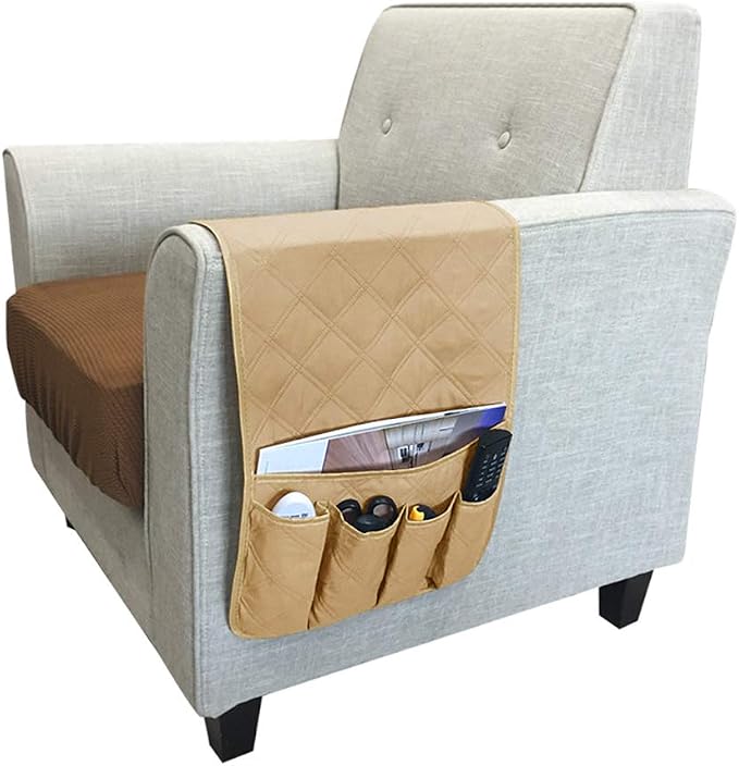 IPENNY Couch Sofa Armrest Organiser Chair TV Remote Holder Bed Storage Pocket - Image 2