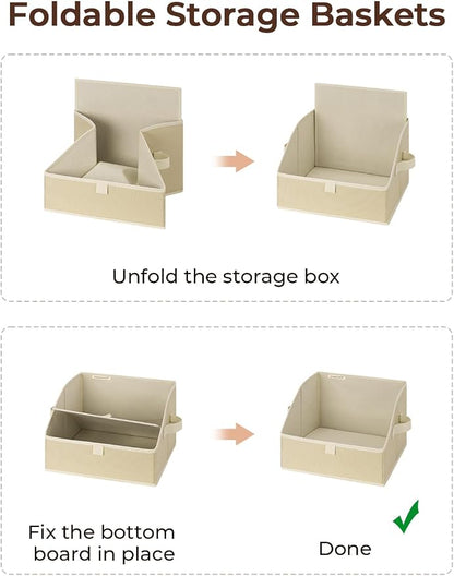 StorageWorks Closet Storage Bins, Trapezoid Organizer Box - Image 5