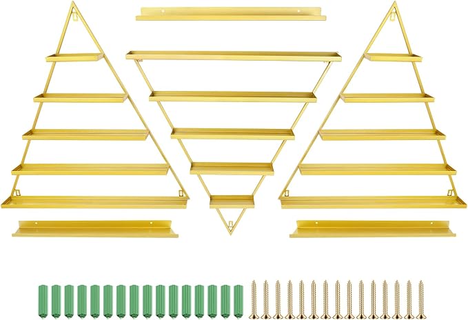 6PCS Nail Polish Racks, 5 Tiers Heart-Shaped Cosmetic Display Racks, Triangular by Lidhujnk