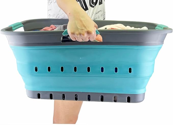 SAMMART 42L Collapsible Plastic Laundry Basket - Image 8