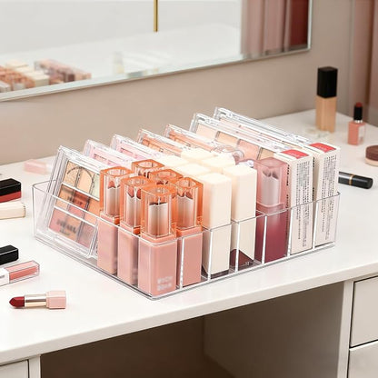 Makeup Organizer for Eyeshadow Palette and Lipstick Organizer, 7 Section - Image 8